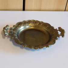 Vintage Messing Tablett Griffe