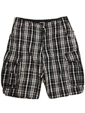 Wie Neu!! John Devin Hose Bermuda  Cargohose Schwarz kariert  Gr.32