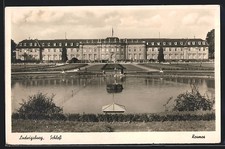 Ludwigsburg, Schloß mit Springbrunnen, Ansichtskarte 1942 