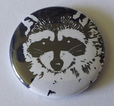 Waschbär button punk punkrock - waschbär,