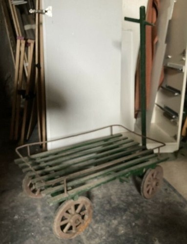 Alter bollerwagen zieh - bollerwagen,, zieh-wagen
