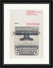 OLIVETTI Schreibmaschine Lettera 22 Werbung Plakat  Faks_Plakatwelt 449