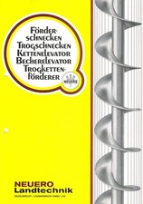 Neuero Förderschnecken / Elevatoren, orig. Prospekt 1973