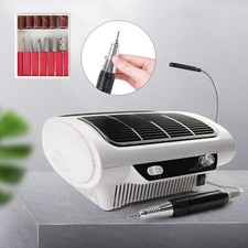 24W Elektrische Nagelfr?ser Set mit Absaugung Professionell Manikure Pedikure DE