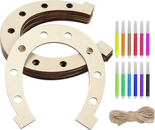 12 Holz-Hufeisen zum Basteln & Dekorieren - DIY Projekte