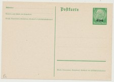 Elsass 1940 Ganzsache  -