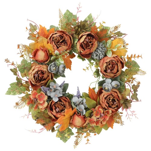 Herbstlicher kranz aus - herbstlicher,