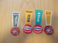 4 alte Bieretiketten Brauerei Deindl Schwarzach