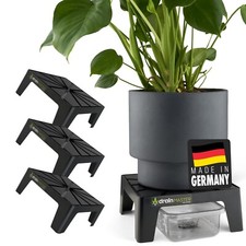 DrainMaster® 3er Set (inkl. Wannen) - GrowBox Blumentopf Untersetzer bis 24x24cm
