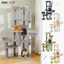 PAWZ Road Kratzbaum XL Katzenbaum Stabil Katzenkratzbaum Sisal Kletterbaum 150cm