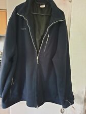 Fleecejacke, dunkelblau, neu , Gr. 8XL, First B, Taschen, Reißverschluß