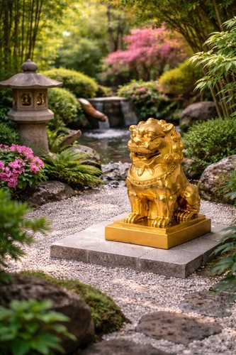 Asiatische figur hund - figur,