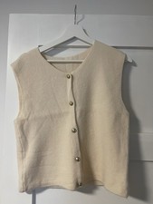 Strickweste/ Wollweste Hell -Beige