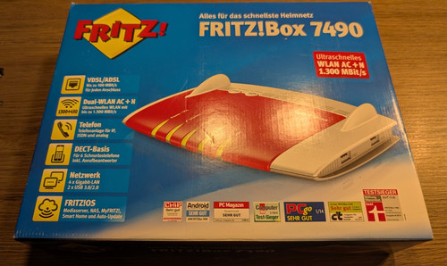 Fritz box 7490 dsl dual - 7490, dual-band