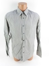 Hugo Boss Orange Hemd Regular Fit langarm grau meliert Freizeithemd Gr M (16594)