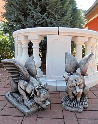 Steinfiguren set gargoyle - set,,