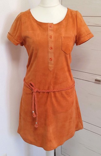 Kookai lederkleid minikleid - lederkleid,