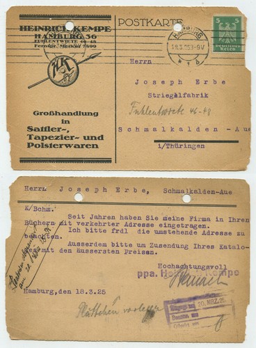 93015 postkarte heinrich - 93015,