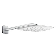 hansgrohe PuraVida Kopfbrause 400 1jet mit Brausearm, Weiß/Chrom 27437400