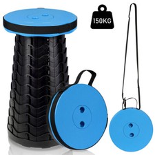 Tragbarer Klappstuhl Teleskop Klapphocker Campingstuhl Schwarz; Rot; Blau