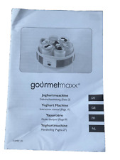 Bedienungsanleitung Gourmetmaxx Joghurtmaschine