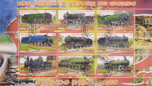 Eisenbahn djibouti gestempelt - djibouti,