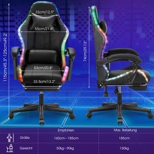 Rgb led gaming stuhl - gaming,