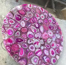 Rosa Achat Runde Sofa Mitte