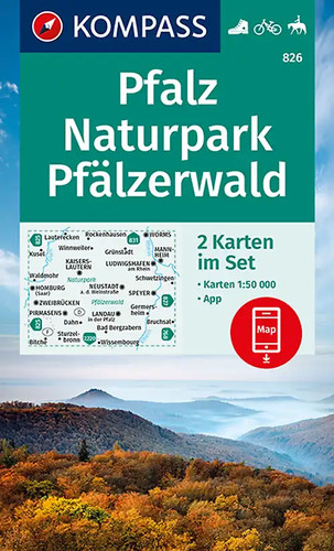 Kompass wanderkarten set 826 - kompass,