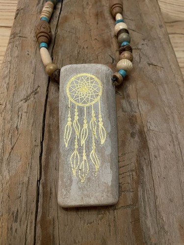 Kette,Treibholz,Hippie,Boho,Go