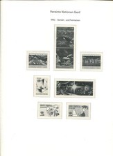 UNO Genf Basler Taube/Müller Vordruckalbum 1976 - 1992, ab 1981 doppelt