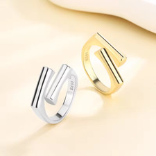 Eleganter ring rechteckiger - ring, in