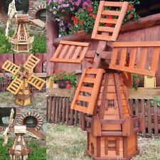 super Windmühle 105cm,Garten Windmühlen aus Holz,imprägniert und kugelgelagert