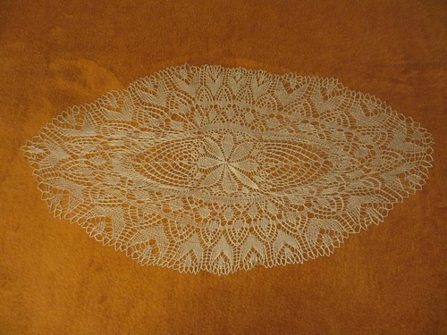 Tischdecke oval spitze - tischdecke,