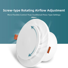 Deckenwand Luftauslass mit