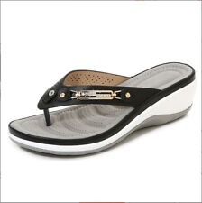 Sommer Damen Sandalen Strand Weich Atmungsaktiv Flip Flops Fußgewölbestütze