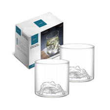 Kadum Whiskygläser 200 ml Gläser aus Borosilikatglas Eisberg-Design Geschenkbox