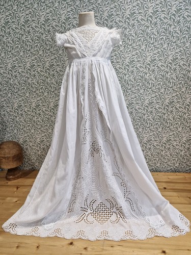 Antikes taufkleid baumwolle - antikes,