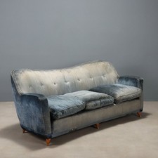 Vintage Sofa 3 Sitze Samt