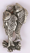Silber charivari anhänger - silber,