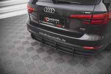 Street Pro Heckschürze Heck Ansatz Diffusor passend für Audi A4 Avant B9 schwarz