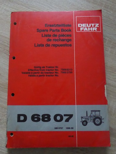 Deutz fahr schlepper d6807 - fahr,