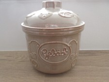 Scheurich Keramik Gebäckdose Vorrats Dose Plätzchen Gebäcktopf beige braun TOP