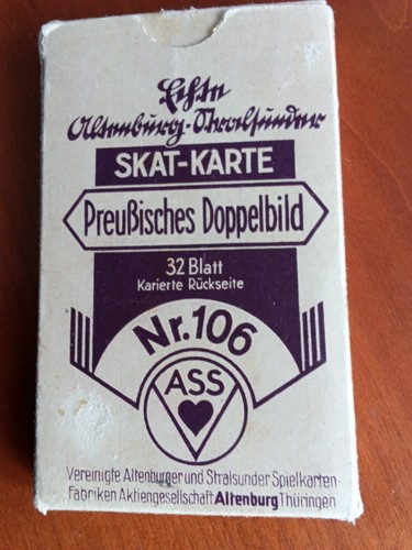 Skatkarten mit preußischem - skatkarten,