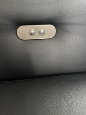 L Couch mit Schlaffunktion Kunstleder Schwarz 