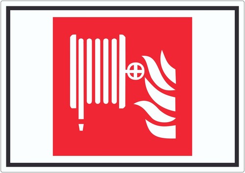 Wandhydrant symbol aufkleber - symbol,