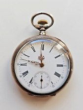 Brevet 12019 Tavannes Waatch co Antike 0,800 Silber Taschenuhr Pocket Watch 2-21