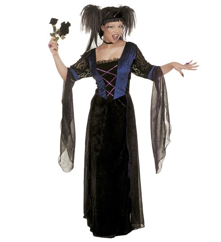 Gothic princess kleid - gothic, samt
