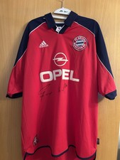 Trikot FC Bayern München 1999/2000 Christoph Daum Stefan Effenberg Autogramm Rar