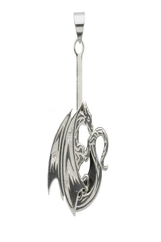 Donuthalter drache silber - donuthalter,